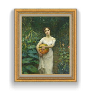 yG Mdグzt@EXg]i Young Girl Carrying a Pumpkin F15 y Y CeAzG ̔ 15 l S[hz 800×678mm   v[g Mtg JXj J