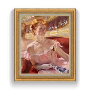 yG MdグzA[EJTbg Woman with a Pearl Necklace in a Loge F15 y Y CeAzG ̔ 15 l S[hz 800×678mm   v[g Mtg JX