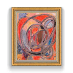 【油絵 直筆仕上げ】ヘルツェル 作曲 F15 【油彩 国内生産 インテリア】絵画 販売 15号 抽象画 ゴールド額縁 800×678mm 複製画 送料無料 プレゼント ギフト 開店祝い 開業祝い 退職祝い 新築祝