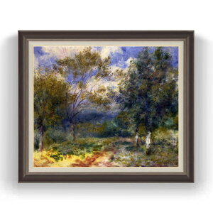 【油絵 直筆仕上げ】ルノワール 陽だまりの風景 F20 【油彩 キャンバス 国内生産 インテリア】絵画 販売 20号 風景画 863×734mm 複製画 送料無料 プレゼント ギフト 開店祝い 開業祝い 退職祝い