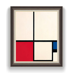 yG Mdグzs[gEhA Composition in Colours Composition No.1 with Red and Blue F20 y LoX Y CeAzG ̔ 20 ۉ 863×734mm  