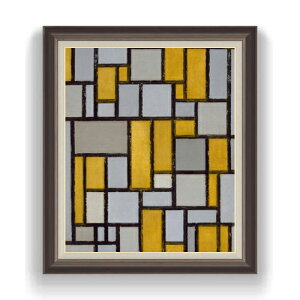 yG Mdグz s[gEhA Composition with Grid #1 F20 y LoX Y CeAzG ̔ 20 ۉ 863×734mm   v[g Mtg JXj J