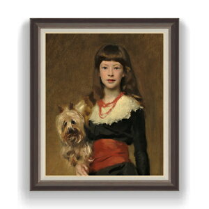 【油絵 直筆仕上げ】サージェント Miss Beatrice Townsend F20 【油彩 キャンバス 国内生産 インテリア】絵画 販売 20号 人物画 863×734mm 複製画 送料無料 プレゼント ギフト 開店祝い 開業祝い 退職祝