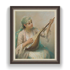 yG Mdグzt@EXg]i Woman Playing a String Instrument F20 y LoX Y CeAzG ̔ 20 l 863×734mm  