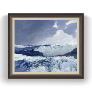 【油絵 直筆仕上げ】フレデリック・ジャッド・ウォー Mid Ocean F20 【油彩 キャンバス 国内生産 インテリア】絵画 販売 20号 風景画 863×734mm 複製画 送料無料 プレゼント ギフト 開店祝い 開業