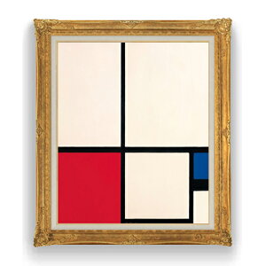 yG Mdグzs[gEhA Composition in Colours Composition No.1 with Red and Blue F20 y LoX Y CeAzG ̔ 20 ۉ 865×736mm  