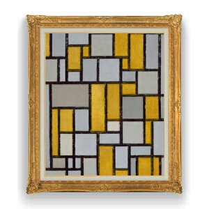 yG Mdグz s[gEhA Composition with Grid #1 F20 y LoX Y CeAzG ̔ 20 ۉ 865×736mm   v[g Mtg JXj J
