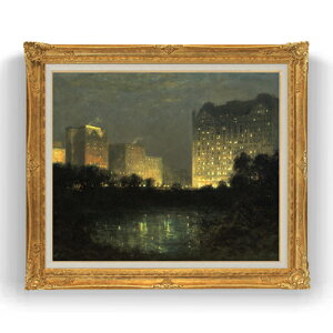 【油絵 直筆仕上げ】デリック The PlazaWilliam F20 【油彩 キャンバス 国内生産 インテリア】絵画 販売 20号 風景画 865×736mm 複製画 送料無料 プレゼント ギフト 開店祝い 開業祝い 退職祝い 新築