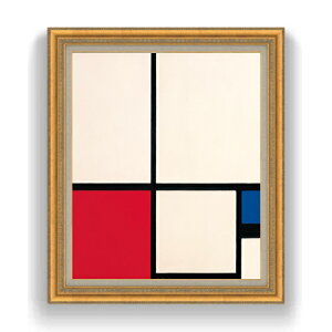 yG Mdグzs[gEhA Composition in Colours Composition No.1 with Red and Blue F20 y LoX Y CeAzG ̔ 20 ۉ 883×754mm  