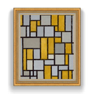 yG Mdグz s[gEhA Composition with Grid #1 F20 y LoX Y CeAzG ̔ 20 ۉ 883×754mm   v[g Mtg JXj J