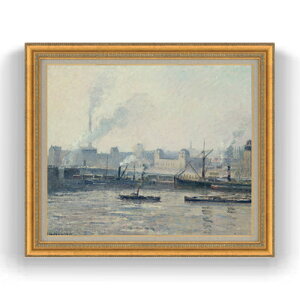 yG MdグzJ~[EsT The Saint-Sever Bridge, Rouen Mist F20 y LoX Y CeAzG ̔ 20 i 883×754mm  