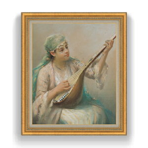 yG Mdグzt@EXg]i Woman Playing a String Instrument F20 y LoX Y CeAzG ̔ 20 l 883×754mm  