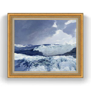 【油絵 直筆仕上げ】フレデリック・ジャッド・ウォー Mid Ocean F20 【油彩 キャンバス 国内生産 インテリア】絵画 販売 20号 風景画 883×754mm 複製画 送料無料 プレゼント ギフト 開店祝い 開業