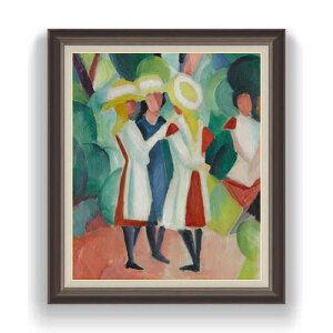 �y���G ���M�d�グ�z�A�E�O�X�g�E�}�b�P Three girls in yellow straw hats I F20 �y�z����z�G�� �̔� 20�� ���ۉ� 863×734mm ������ ��������