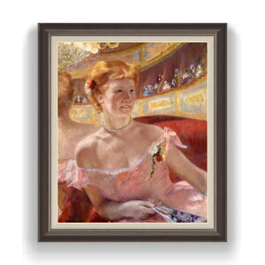 �y���G ���M�d�グ�z���A���[�E�J�T�b�g Woman with a Pearl Necklace in a Loge F20 �y�z����z�G�� �̔� 20�� �l���� 863×734mm ������ ��������