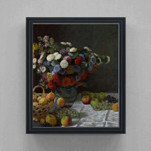 �y���G ���M�d�グ�z�N���[�h�E���l Still Life with Flowers and Fruit F20 �y���� �L�����o�X �V���v���t���[���z�G�� �̔� 20�� �Õ��� 795×673mm ������ ��������