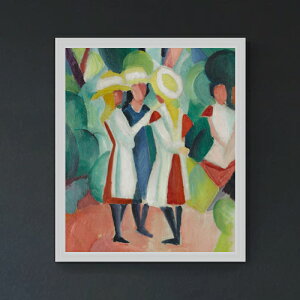 �y���G ���M�d�グ�z�A�E�O�X�g�E�}�b�P Three girls in yellow straw hats I F20 �y���� �L�����o�X �V���v���t���[���z�G�� �̔� 20�� ���ۉ� 795×673mm ������ ��������