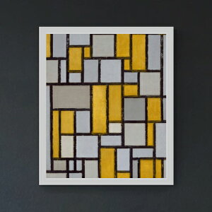 �y���G ���M�d�グ�z �s�[�g�E�����h���A�� Composition with Grid #1 F20 �y���� �L�����o�X �V���v���t���[���z�G�� �̔� 20�� ���ۉ� 795×673mm ������ �������� �v���[���g �M�t�g �J�X�j�� �J�Əj
