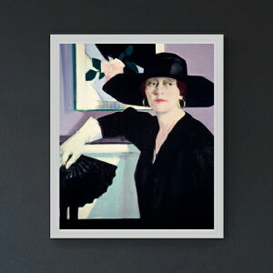 �y���G ���M�d�グ�z�t�����V�X�E�J�f�� Portrait of a Lady in Black F20 �y���� �L�����o�X �V���v���t���[���z�G�� �̔� 20�� �l���� 795×673mm ������ ��������