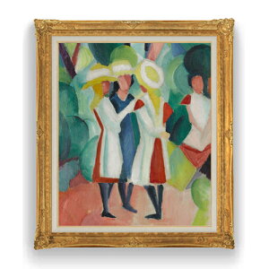 �y���G ���M�d�グ�z�A�E�O�X�g�E�}�b�P Three girls in yellow straw hats I F20 �y�A�b�v�O���[�h�z���z�G�� �̔� 20�� ���ۉ� 865×736mm ������ ��������