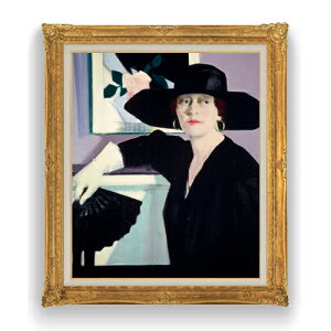 �y���G ���M�d�グ�z�t�����V�X�E�J�f�� Portrait of a Lady in Black F20 �y�A�b�v�O���[�h�z���z�G�� �̔� 20�� �l���� 865×736mm ������ ��������