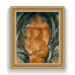 【油絵 直筆仕上げ】 ジョルジュ・ブラック The Viaduct at L'Estaque F20 【油彩 キャンバス 国内生産 インテリア】絵画 販売 20号 抽象画 883×754mm 複製画 送料無料 プレゼント ギフト 開店祝い 開業