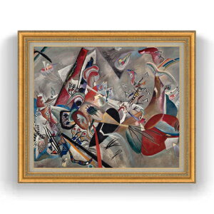 【油絵 直筆仕上げ】ワシリー・カンディンスキー Im Grau (In the Grey) F20 【油彩 キャンバス 国内生産 インテリア】絵画 販売 20号 抽象画 883×754mm 複製画 送料無料
