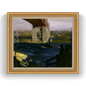 �y���G ���M�d�グ�z�W���[�W�E�x���[�Y Bridge, Blackwell�fs Island F20 �y���� �L�����o�X �������Y �C���e���A�z�G�� �̔� 20�� ���i�� 883×754mm ������ ��������