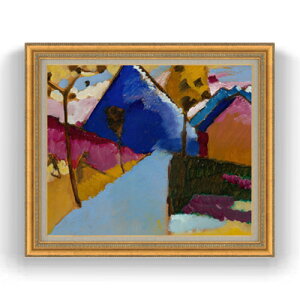 【油絵 直筆仕上げ】カンディンスキー コッヘル ストレート ストリート F20 【額入り】 絵画 販売 20号 油彩 抽象画 883×754mm 複製画 送料無料 プレゼント ギフト 開店祝い 開業祝い 退職祝い