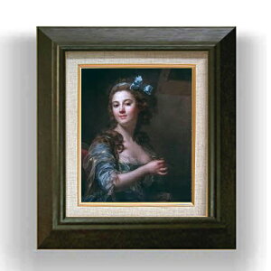 【油絵 直筆仕上げ】マリー=ガブリエル・カペ 自画像 F3 【額入り】 絵画 販売3号 油彩 風景画 420×368mm 複製画 送料無料 プレゼント ギフト 開店祝い 開業祝い 退職祝い 新築祝い リビング 玄