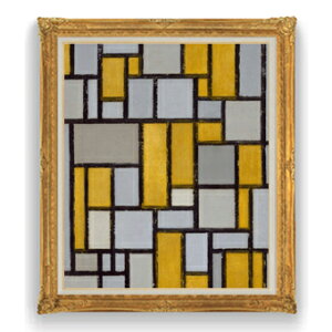 yG Mdグzs[gEhA Composition with Grid #1 F30TCY y Y CeAzG ̔ 30 傫ȊGTCY z ۉ z 1039×857mm  
