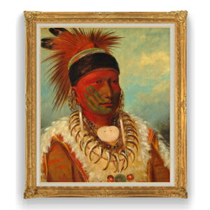 yG MdグzJg The White Cloud, Head Chief of the Iowas F30TCY y Y CeAzG ̔ 30 傫ȊGTCY z l z 1039×857mm  