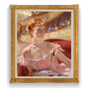 yG MdグzA[EJTbg Woman with a Pearl Necklace in a Loge F30TCY y Y CeAzG ̔ 30 傫ȊGTCY z l z 1039×857mm  
