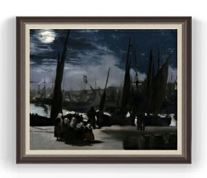 yG MdグzGhDA[E}l Clair de Lune sur le Port de Boulogne F30TCY y Y CeAzG ̔ 30 傫ȊGTCY z i z 1070×887mm  