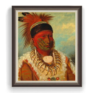 yG MdグzJg The White Cloud, Head Chief of the Iowas F30TCY y Y CeAzG ̔ 30 傫ȊGTCY z l z 1070×887mm  