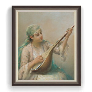 �y���G ���M�d�グ�z�t�@�E�X�g�]�i�� Woman Playing a String Instrument F30�T�C�Y �y���� �������Y �C���e���A�z�G�� �̔� 30�� �傫�ȊG��T�C�Y �z���� �l���� �z�� 1070×887mm ������ ��������