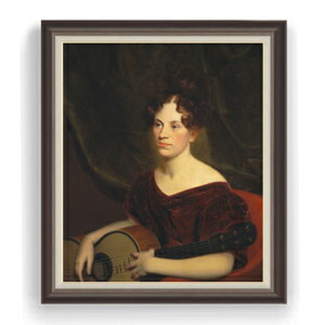 【油絵 直筆仕上げ】クロムウェルインガム コーラリビングストン F30サイズ 【油彩 国内生産 インテリア】絵画 販売 30号 大きな絵画サイズ 額入り 人物画 額縁 1070×887mm 複製画 送料無料