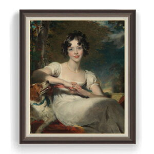 【油絵 直筆仕上げ】トーマス・ローレンス マリア・コニンガム嬢 F30サイズ 【油彩 国内生産 インテリア】絵画 販売 30号 大きな絵画サイズ 額入り 人物画 額縁 1070×887mm 複製画 送料無料