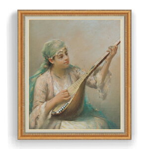 �y���G ���M�d�グ�z�t�@�E�X�g�]�i�� Woman Playing a String Instrument F30�T�C�Y �y���� �������Y �C���e���A�z�G�� �̔� 30�� �傫�ȊG��T�C�Y �z���� �l���� �z�� 1070×887mm ������ ��������