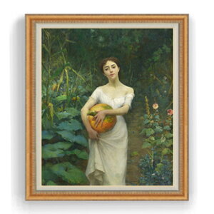 yG Mdグzt@EXg]i Young Girl Carrying a Pumpkin F30TCY y Y CeAzG ̔ 30 傫ȊGTCY z l z 1070×887mm  