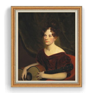 【油絵 直筆仕上げ】クロムウェルインガム コーラリビングストン F30サイズ 【油彩 国内生産 インテリア】絵画 販売 30号 大きな絵画サイズ 額入り 人物画 額縁 1070×887mm 複製画 送料無料