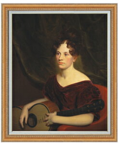 【油絵 直筆仕上げ】クロムウェルインガム コーラリビングストン F30 【油彩 国内生産 インテリア】絵画 販売 30号 大きな絵画サイズ 額入り 人物画 額縁 1070×887mm 複製画 送料無料