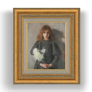 yG Mdグz{YiXJ Girl with Chrysanthemums F3TCY z GMdl 422×370mm zKX b G A[g CeA Ǌ|