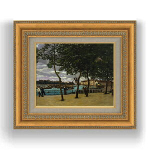 yG MdグzM} View of the Seine, Paris F3TCY z GMdl 422×370mm zKX b G A[g CeA Ǌ|