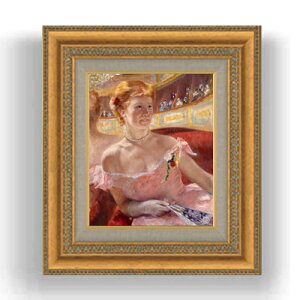 yG MdグzA[EJTbg Woman with a Pearl Necklace in a Loge F3TCY z GMdl 422×370mm zKX b G A[g CeA Ǌ|