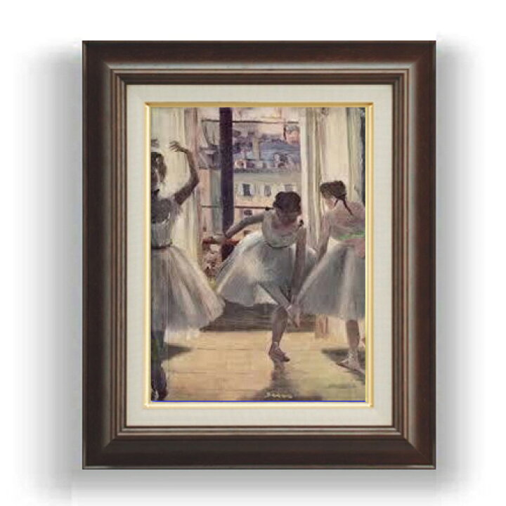 楽天市場】【油絵 直筆仕上げ】ドガ 三人の踊り子 F4 【額入り】 絵画 