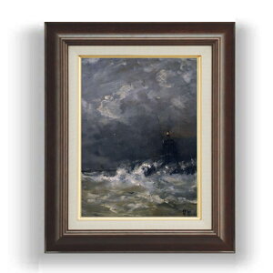 �y���G ���M�d�グ�z���X�_�t Lighthouse in Breaking Waves F4 �y�z����z �G�� �̔� 4�� ���� ���ۉ� 461×370mm ������ �������� �v���[���g �M�t�g �J�X�j�� �J�Əj�� �ސE�j�� �V�z�j�� ���r���O ����