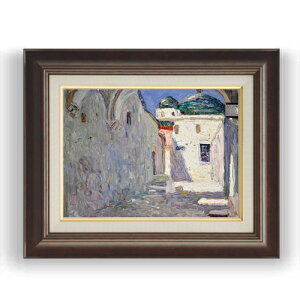 【油絵 直筆仕上げ】ワシリー・カンディンスキー Tunis, Strasse (Tunis, Street) F4 【額入り】 絵画 販売 4号 油彩 抽象画 461×370mm 複製画 送料無料 プレゼント ギフト 開店祝い 開業祝い 退職祝い 新