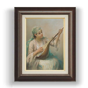 �y���G ���M�d�グ�z�t�@�E�X�g�]�i�� Woman Playing a String Instrument F4 �y�z����z �G�� �̔� 4�� ���� �l���� 461×370mm ������ �������� �v���[���g �M�t�g �J�X�j�� �J�Əj�� �ސE�j�� �V�z�j�� 