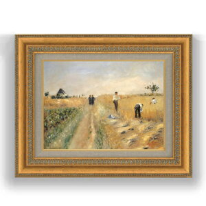 【油絵 直筆仕上げ】ルノワール The Harvesters F4 【額入り】 絵画 販売 4号 油彩 風景画 481×391mm 複製画 送料無料 プレゼント ギフト 開店祝い 開業祝い 退職祝い 新築祝い リビング 玄関 モダン